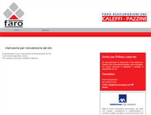 Tablet Screenshot of faroassicurazioni.com